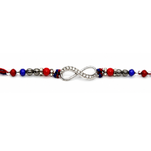 Infinity Sytle 925 Sterling Silver Rakhi