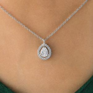 Water Droplet Style 925 Sterling Silver Pendent
