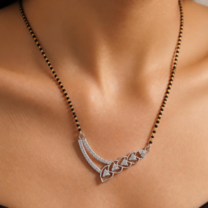 Elegant Heart Design Mangalsutra Necklace