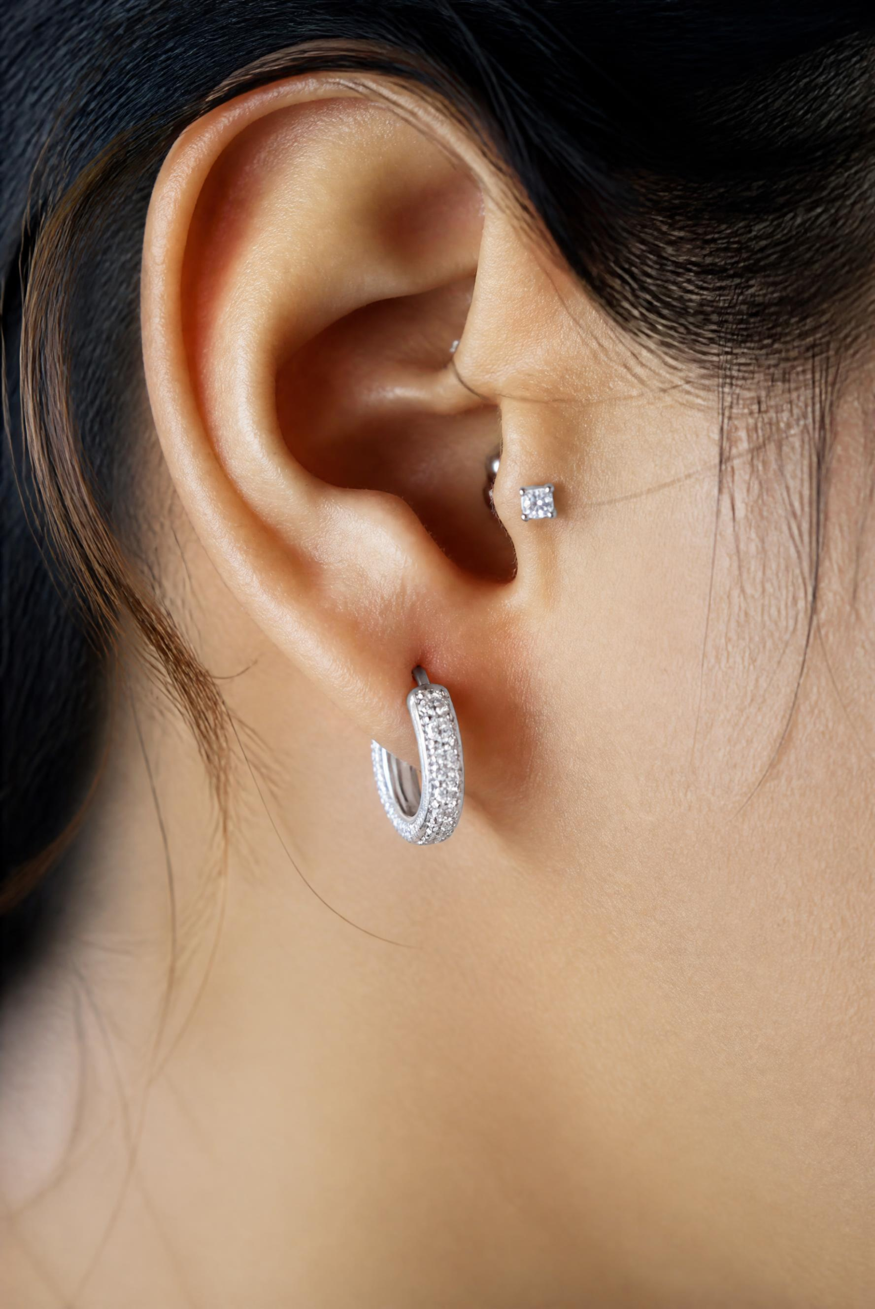 Bright polished silver jewellery pieces