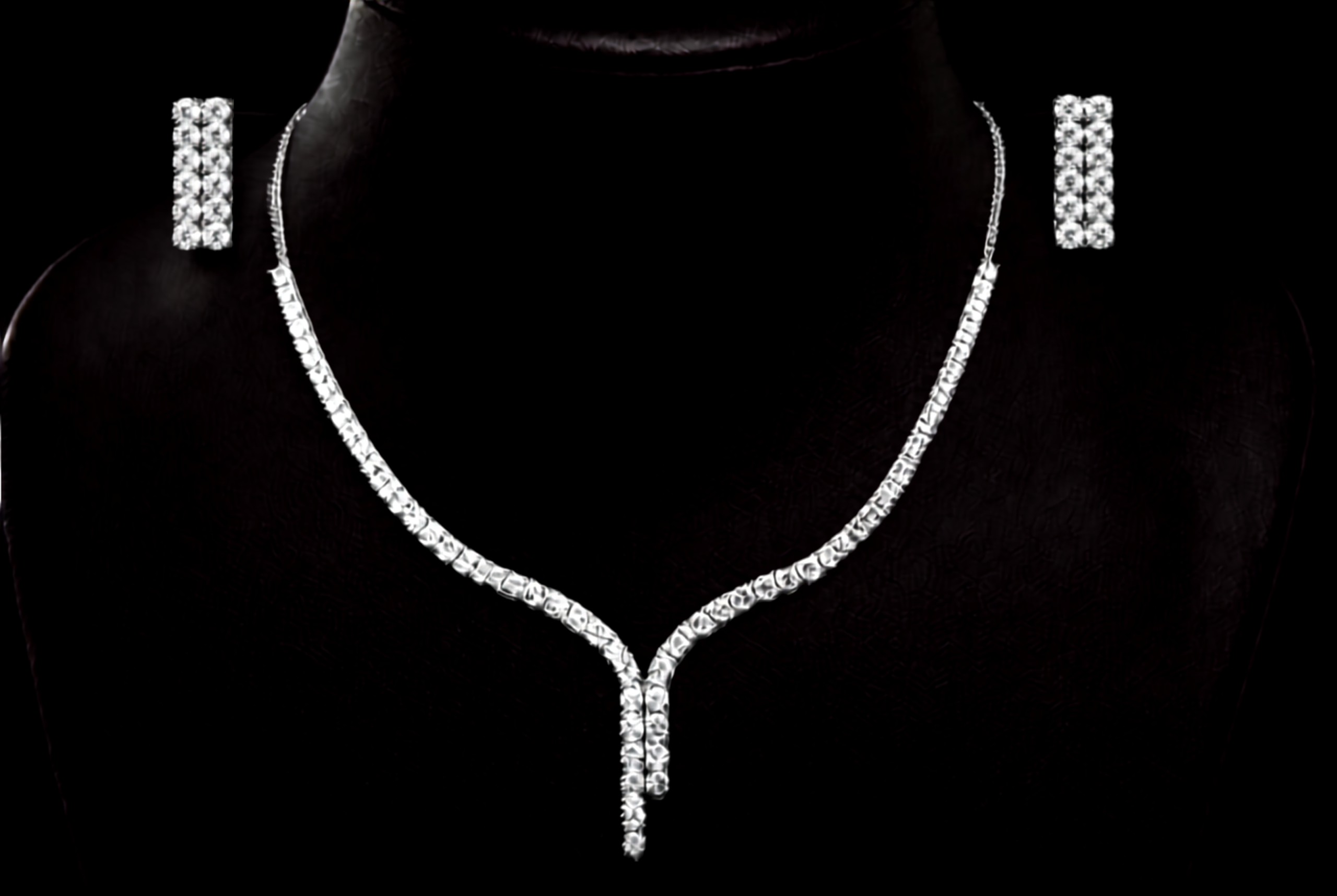 Shiny silver jewellery display by The Silvy